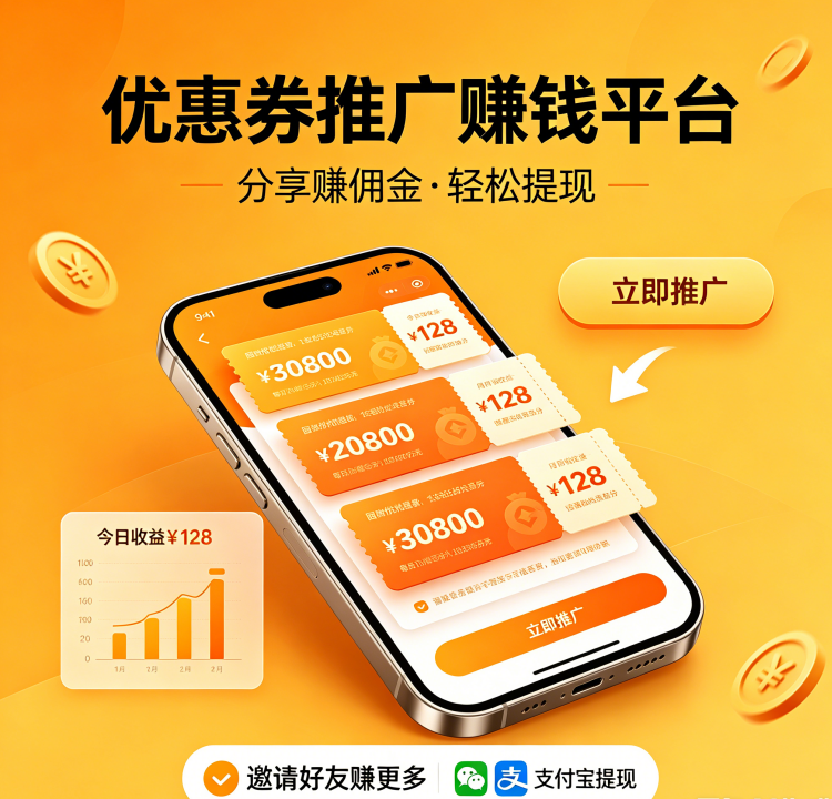 优惠券推广赚钱平台
