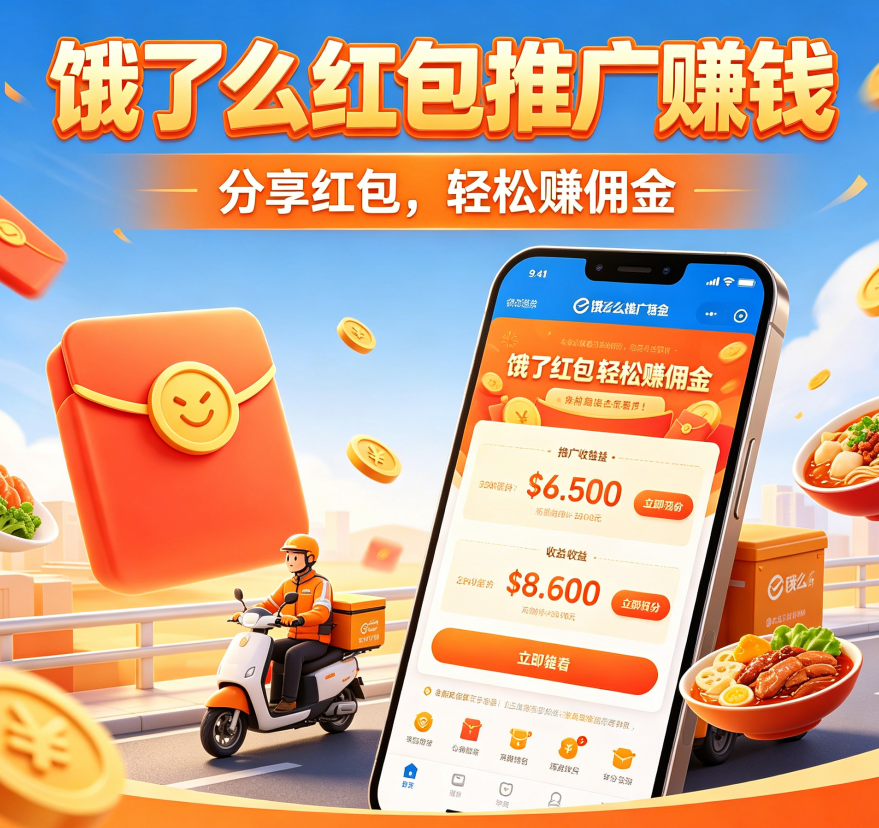 饿了么红包推广赚钱